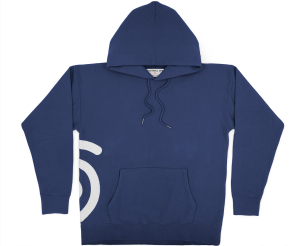  Laydown - Front View - Blue hoodie