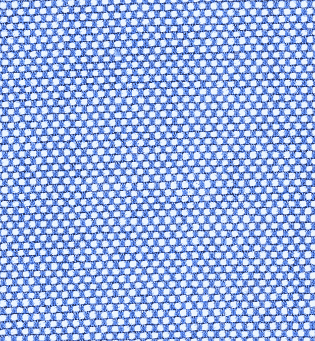 Detail photo - blue Oxford Cloth cotton textile