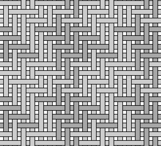 Grayscale diagram illustrating yarn pattern Houndstooth fabric