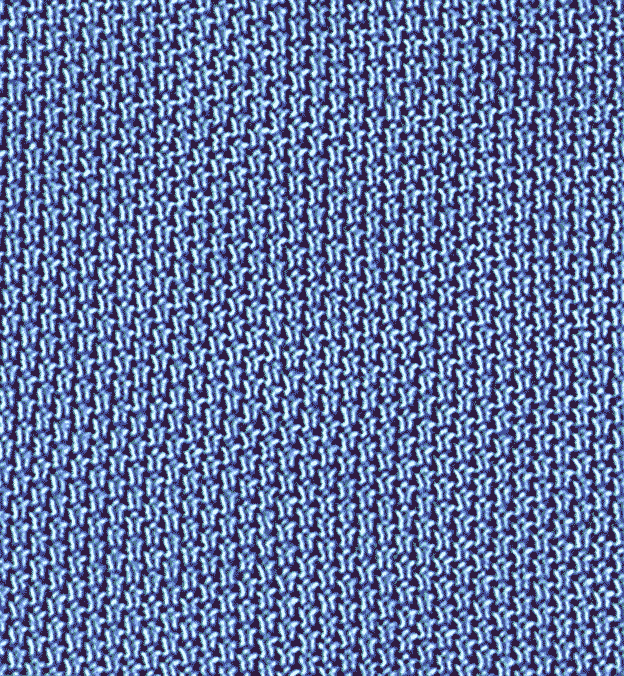 Detail photo - blue Interlocking Knit in cotton Fabric